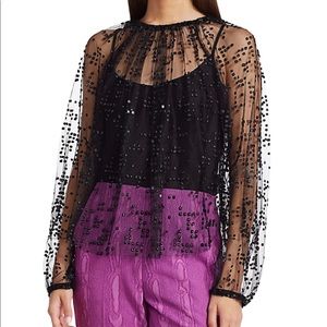 NWT rachel comey decadent tulle blouse